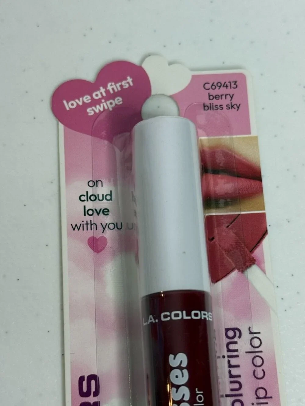 L.A. Colors Cloud Kisses Berry Bliss C69413 Blurring Lip Color